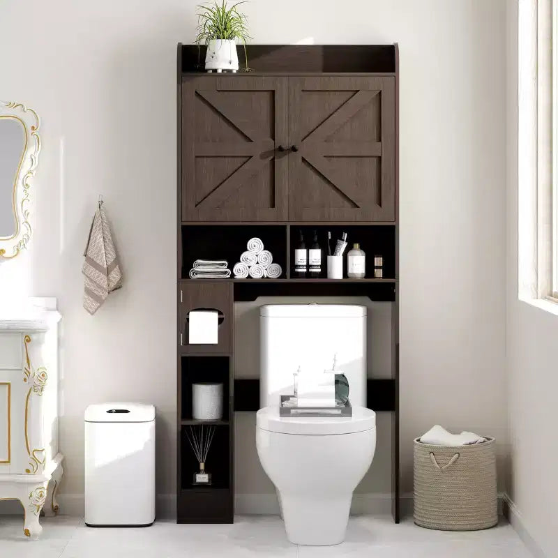 Étagère de rangement au-dessus des toilettes de 32,3 pouces de large