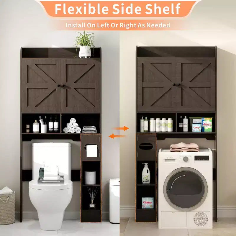 Étagère de rangement au-dessus des toilettes de 32,3 pouces de large