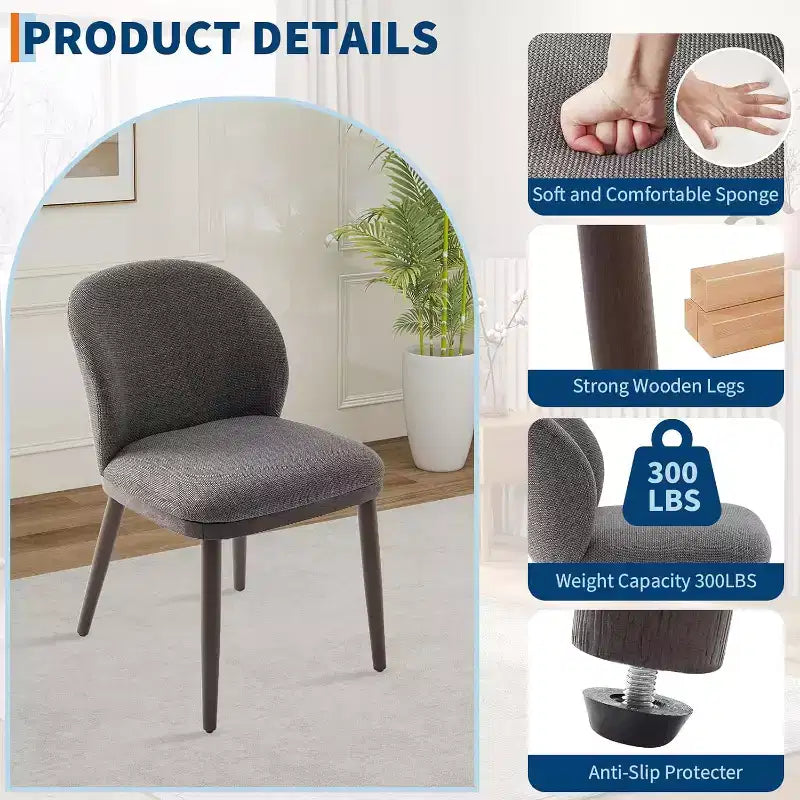 Chaise de cuisine moderne rembourrée