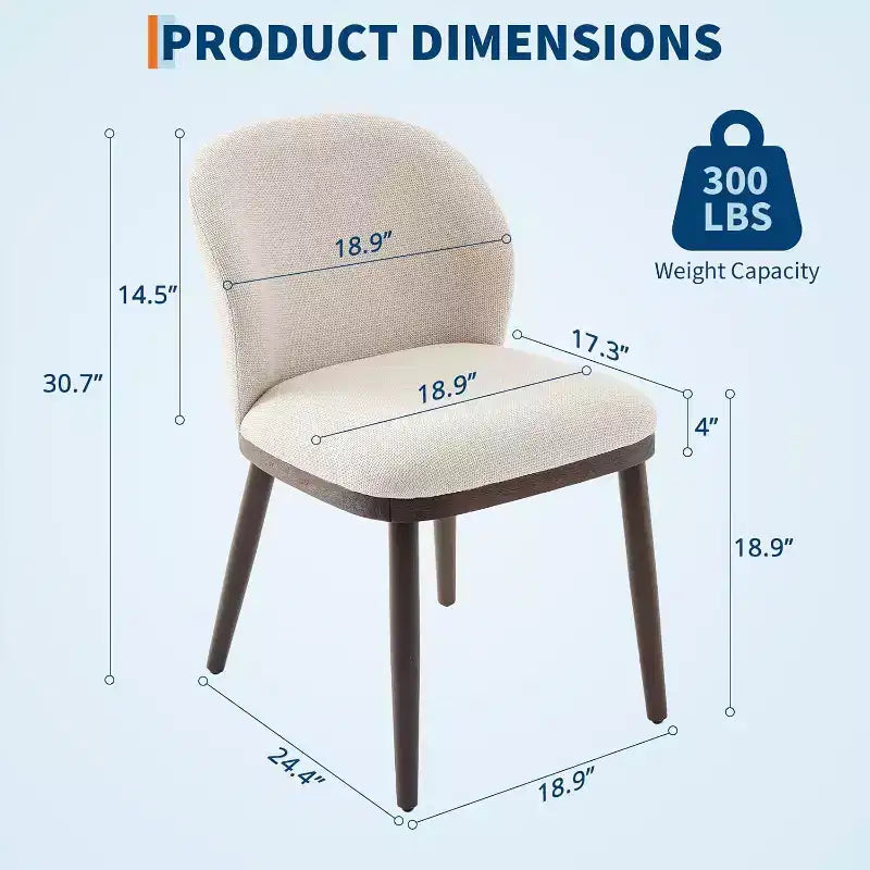 Chaise de cuisine moderne rembourrée
