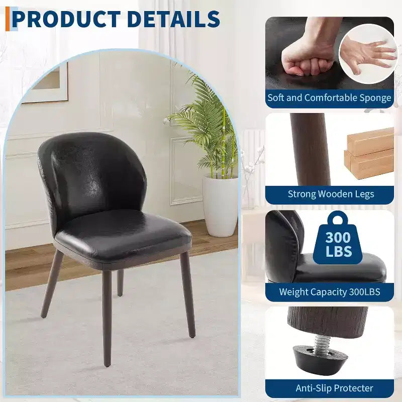Chaise de cuisine moderne rembourrée