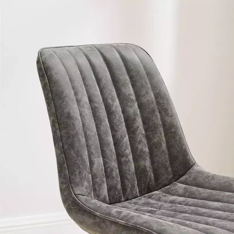 Chaise de salle à manger pivotante en similicuir style Mid-century Modern