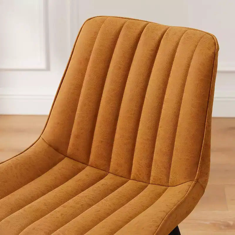 Chaise de salle à manger pivotante en similicuir style Mid-century Modern