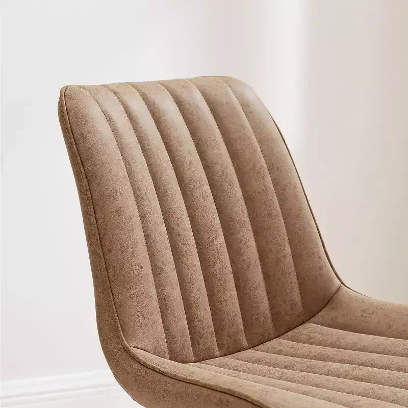 Chaise de salle à manger pivotante en similicuir style Mid-century Modern