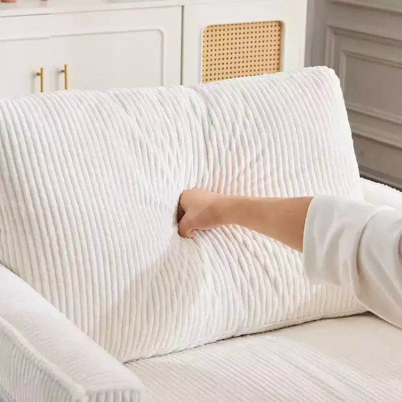 Fauteuil d'appoint moderne en velours côtelé pour salon ou chambre à coucher