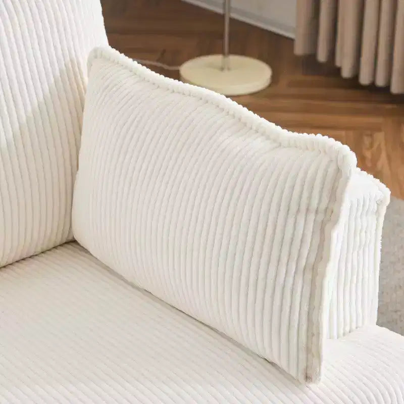 Fauteuil d'appoint moderne en velours côtelé pour salon ou chambre à coucher