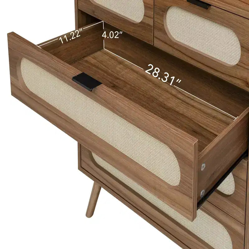 Commode de chambre à cinq tiroirs