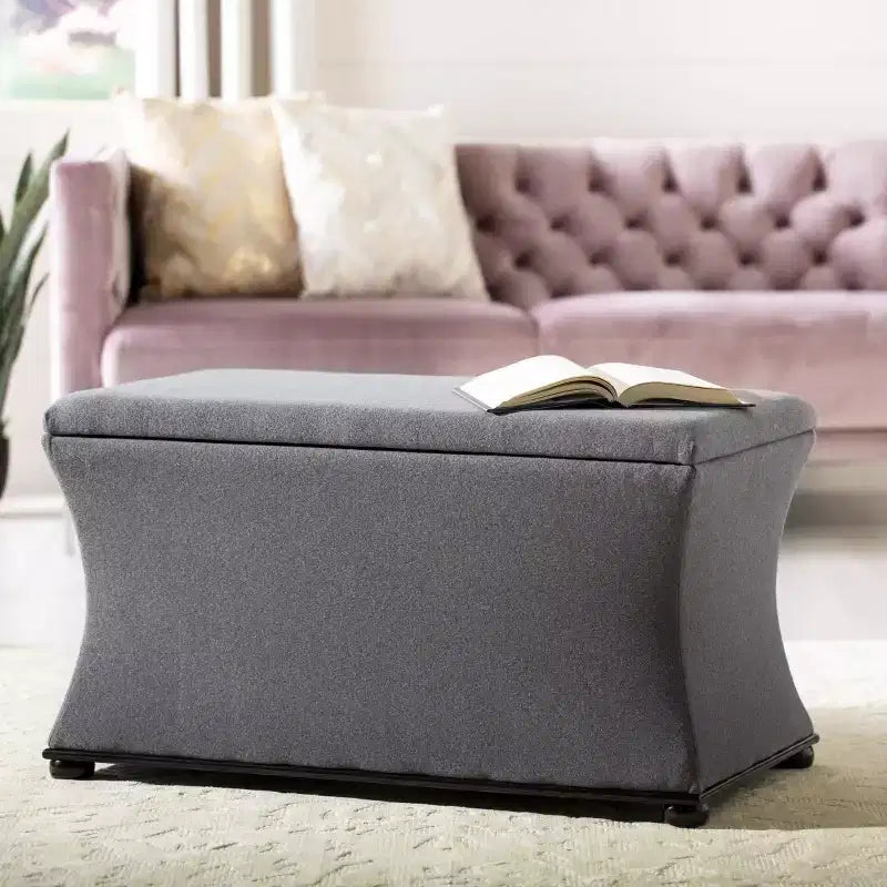 Banc de rangement gris