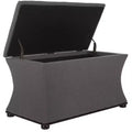 Banc de rangement gris