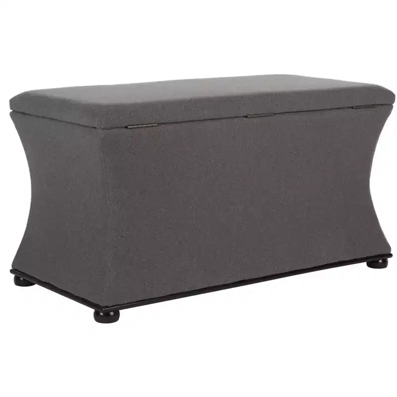Banc de rangement gris