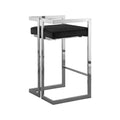 Tabouret en velours noir