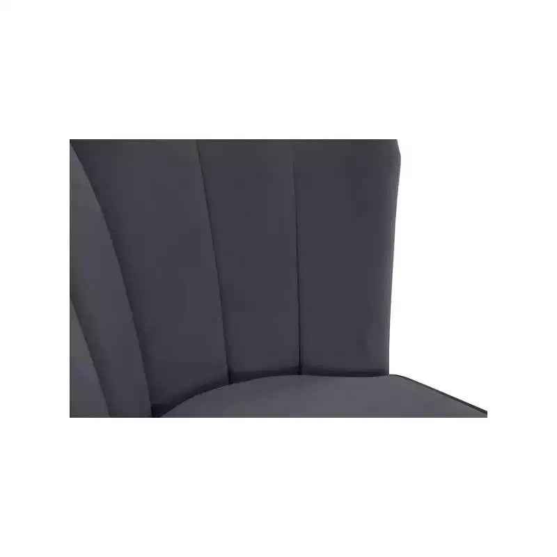 Tabouret en velours gris