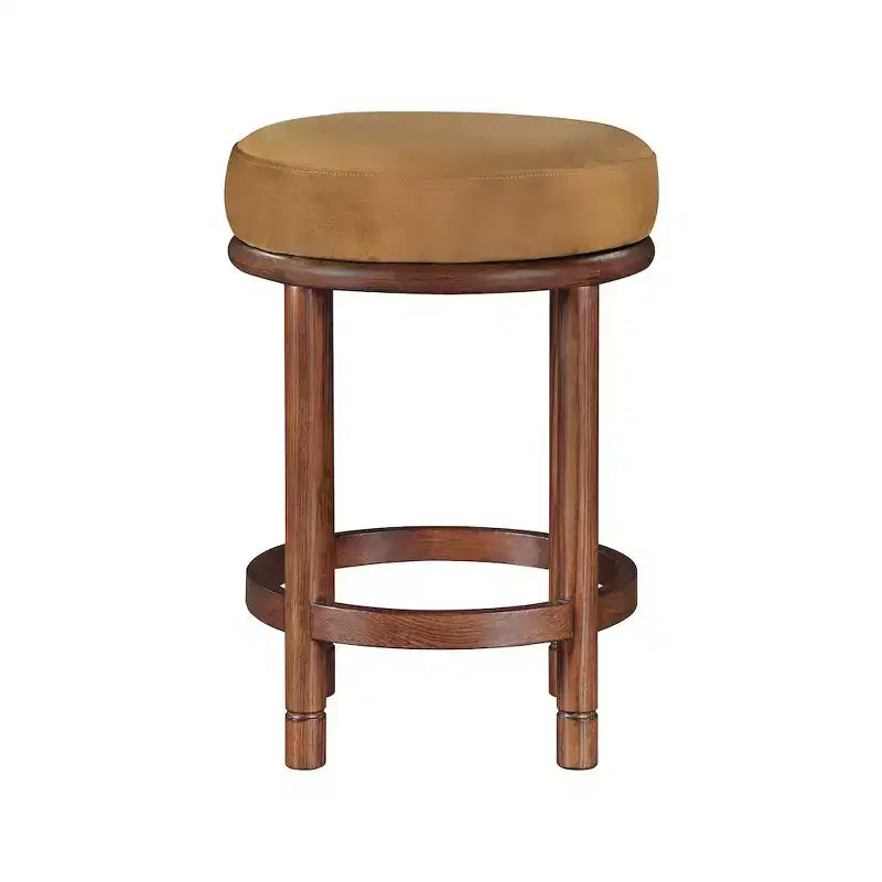 Tabouret de comptoir en velours Selle