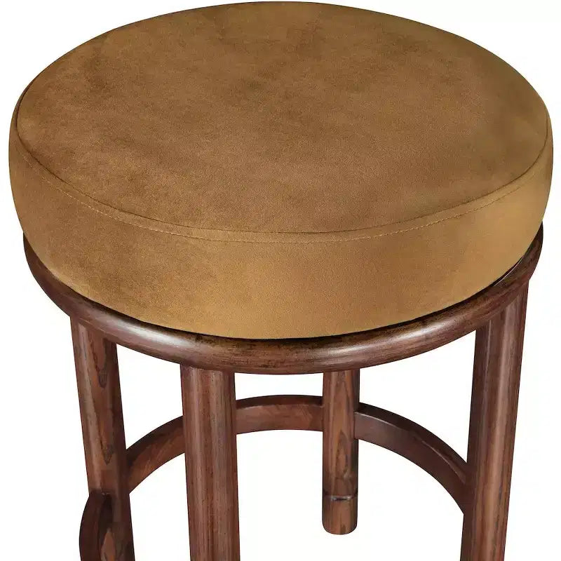 Tabouret de comptoir en velours Selle