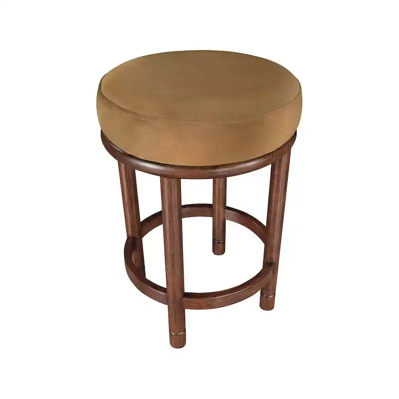 Tabouret de comptoir en velours Selle