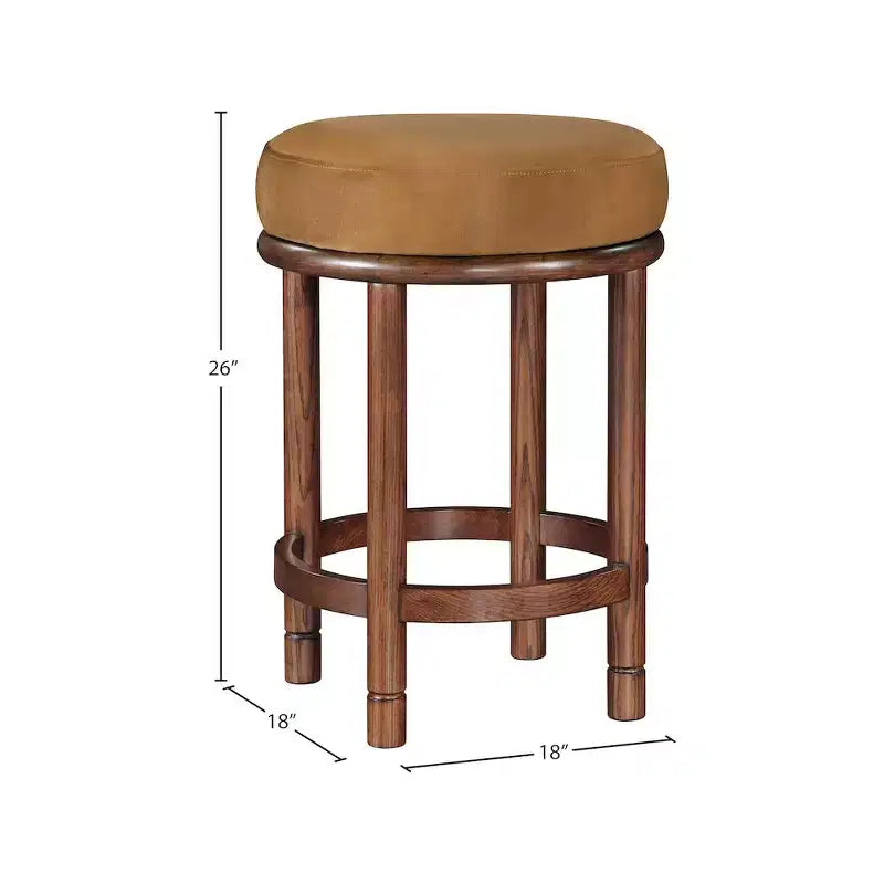 Tabouret de comptoir en velours Selle
