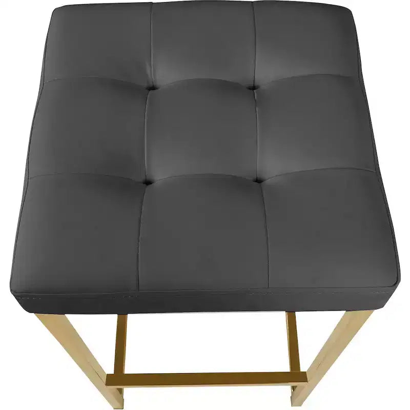 Tabouret en cuir végétalien