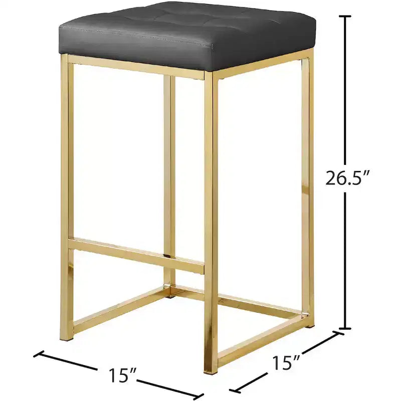 Tabouret en cuir végétalien