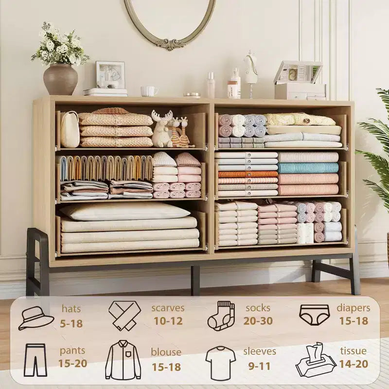 Commode autoportante de 52 pouces de large