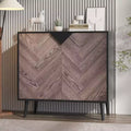 31.5 Inch Storage Cabinet with Shelf &amp; Doors, Modern Sideboard Buffet Cabinet with Storage