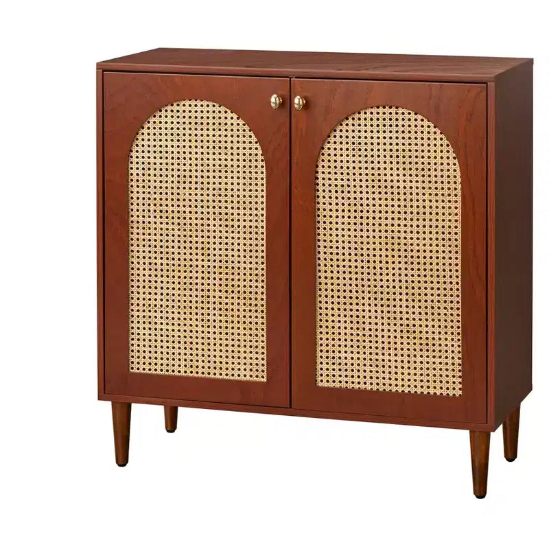Porte en cannage moderne du milieu du siècle