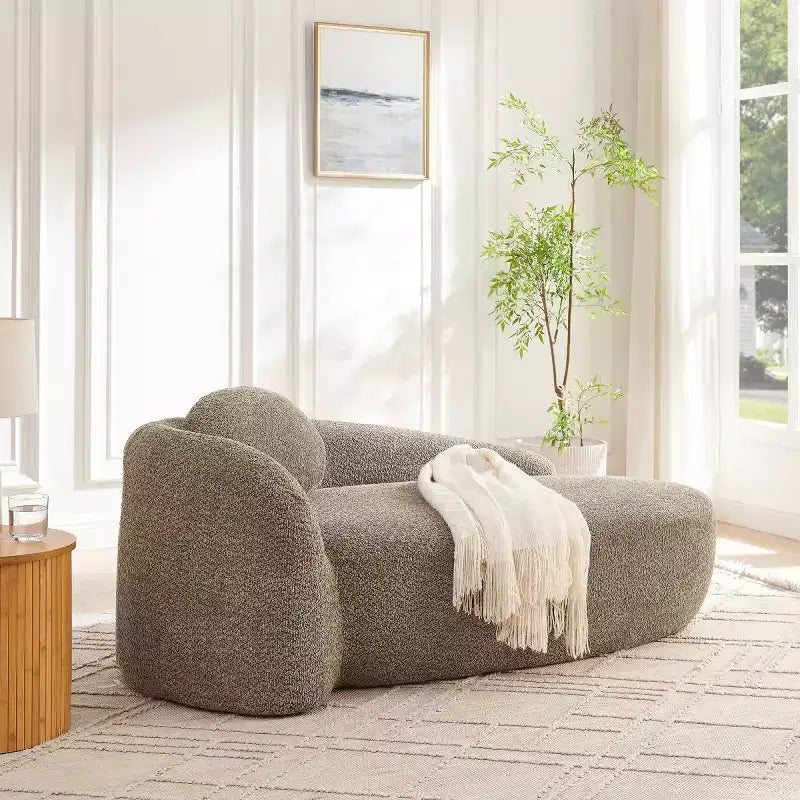 Chaise longue ovale moderne