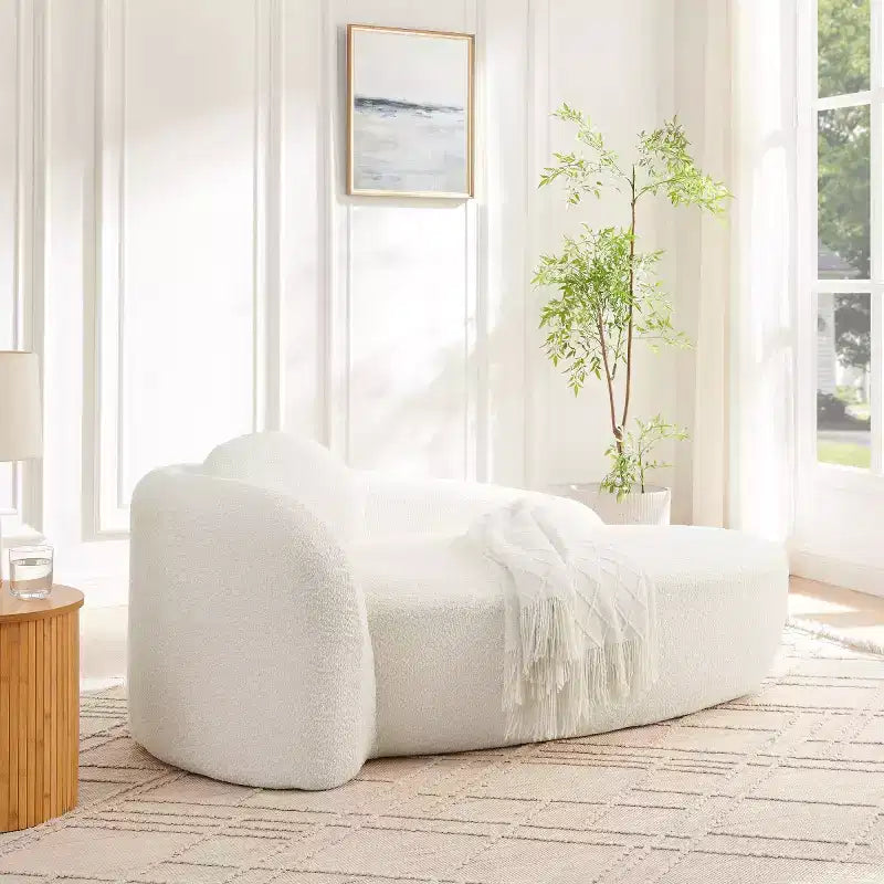 Chaise longue ovale moderne