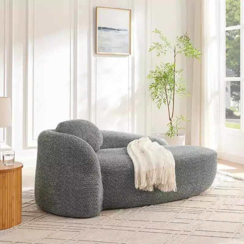 Chaise longue ovale moderne