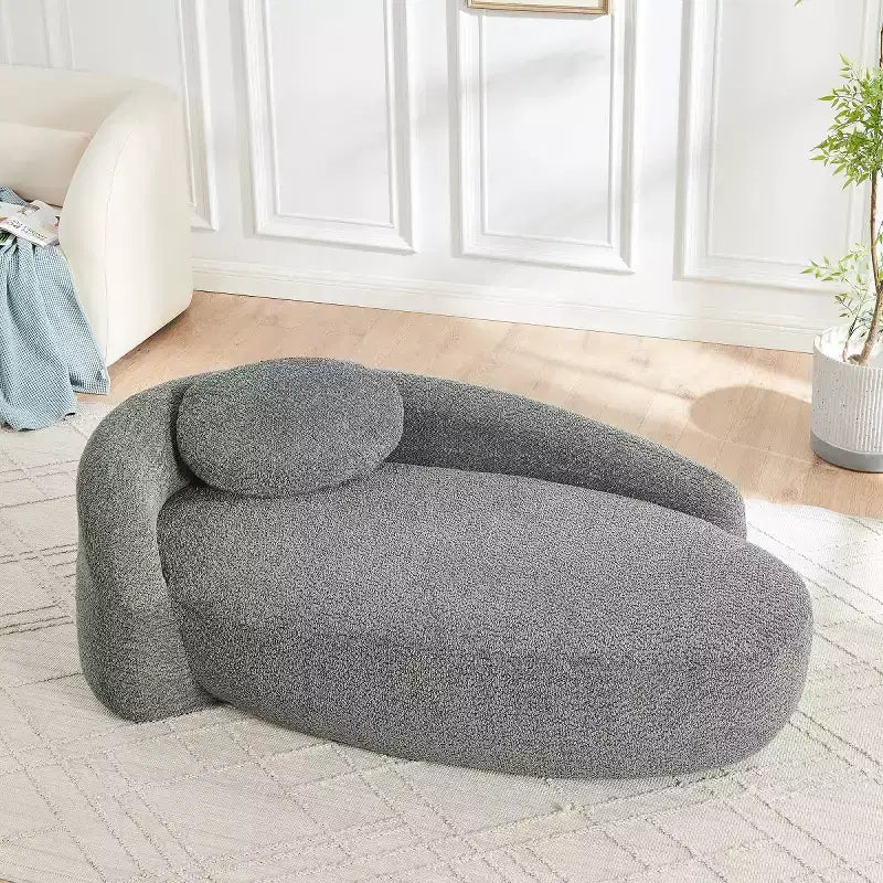 Chaise longue ovale moderne