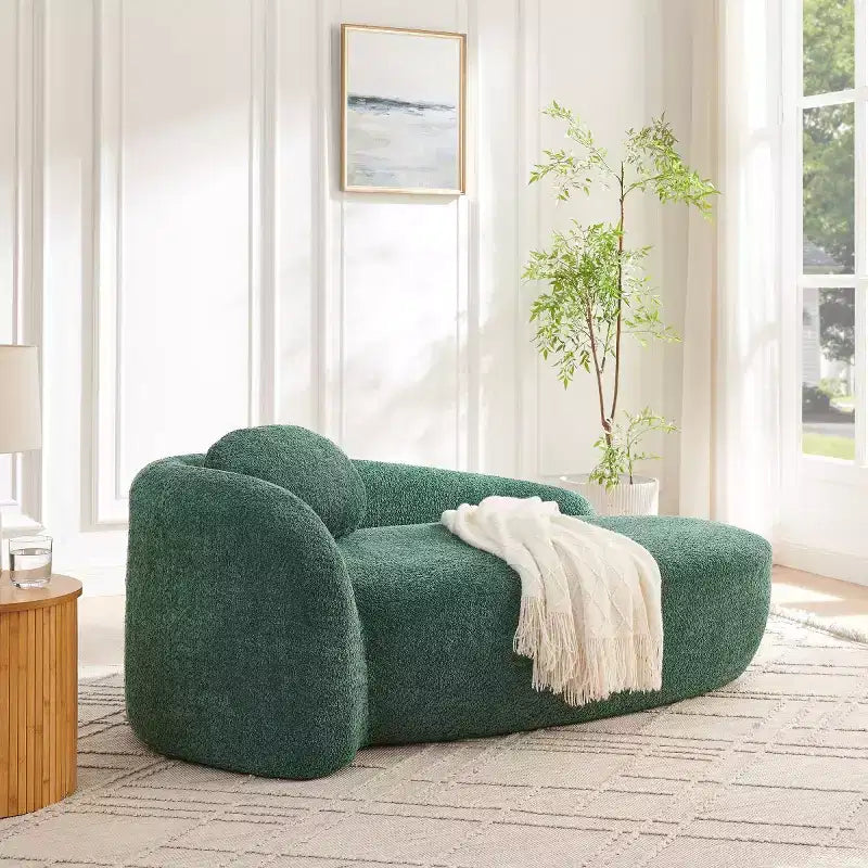 Chaise longue ovale moderne