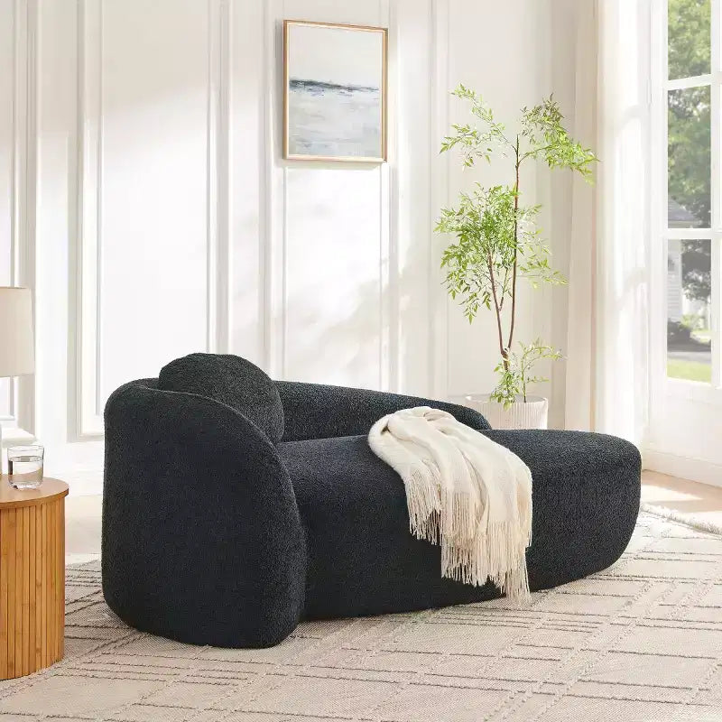 Chaise longue ovale moderne