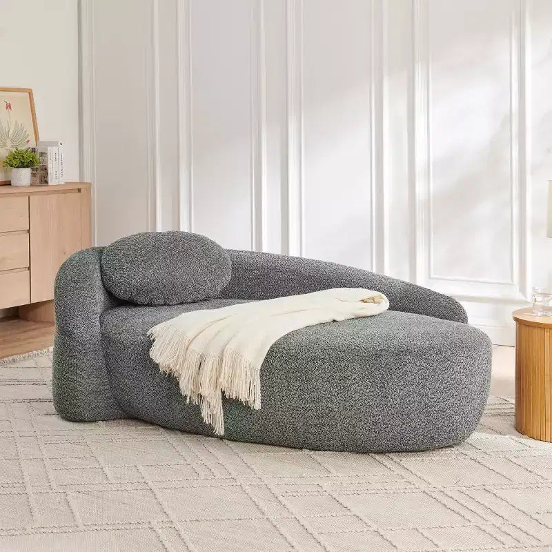 Chaise longue ovale moderne