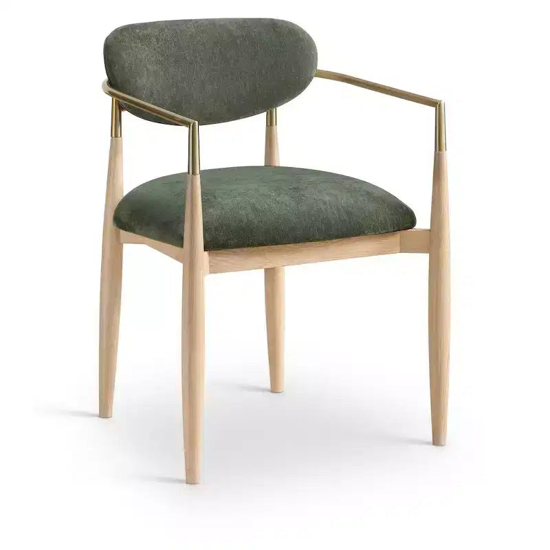 Chaise de salle à manger vert olive