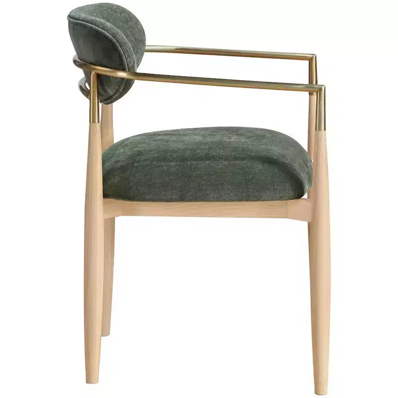Chaise de salle à manger vert olive