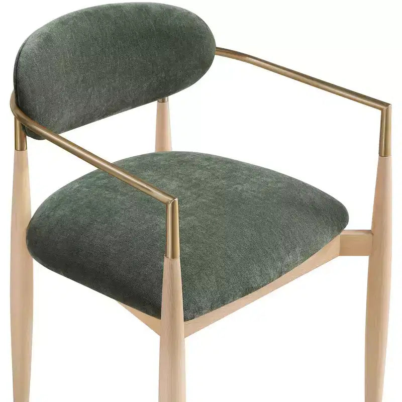 Chaise de salle à manger vert olive