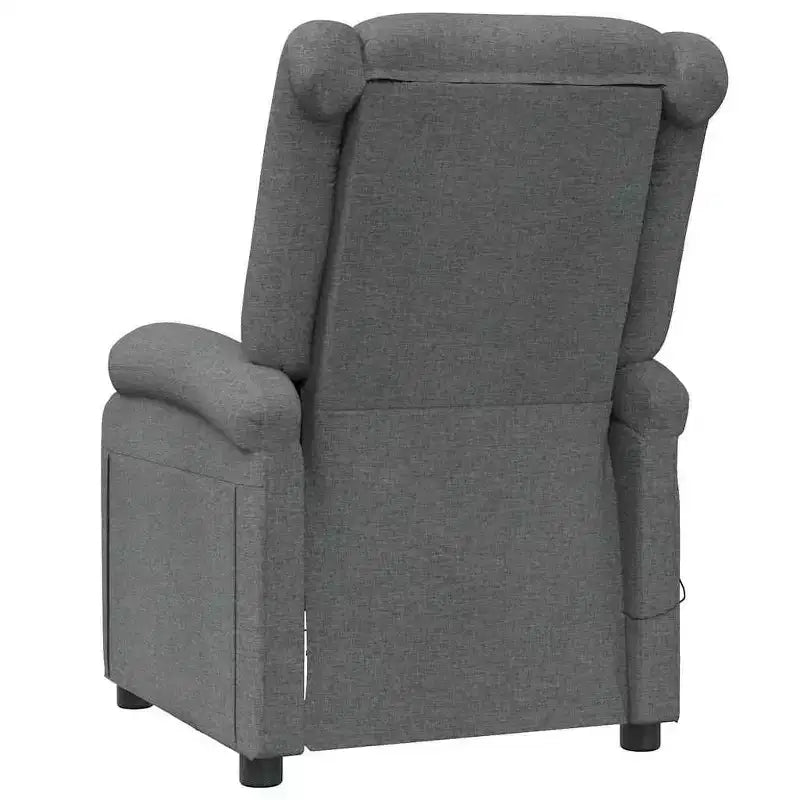 Fauteuil de massage en tissu crème, Fauteuil de massage simple en bois