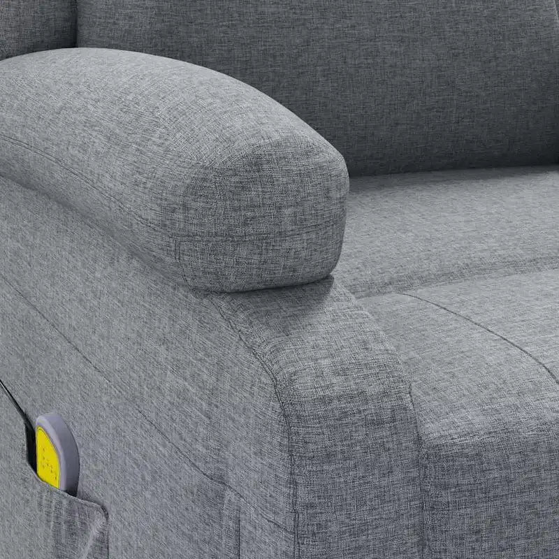 Fauteuil de massage en tissu crème, Fauteuil de massage simple en bois