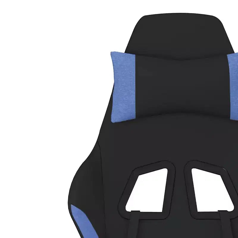 Chaise de jeu en tissu noir et crème (100 % polyester), métal, contreplaqué
