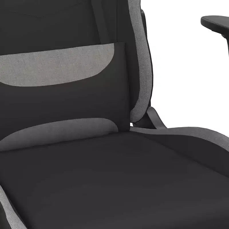 Chaise de jeu en tissu noir et crème (100 % polyester), métal, contreplaqué