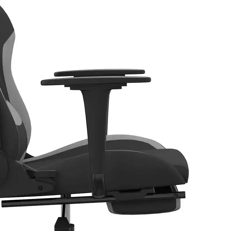 Chaise de jeu en tissu noir et crème (100 % polyester), métal, contreplaqué