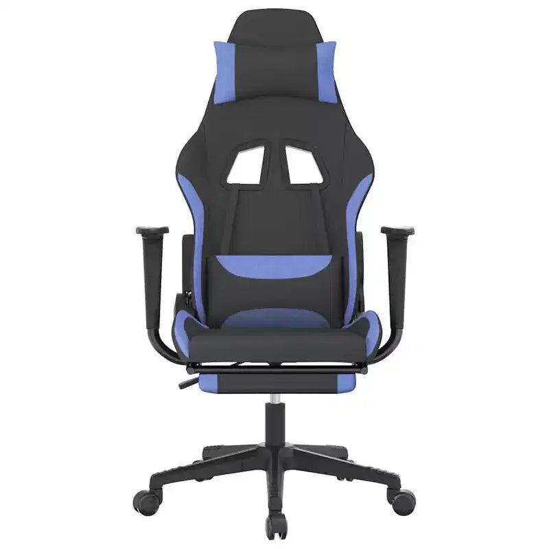 Chaise de jeu en tissu noir et crème (100 % polyester), métal, contreplaqué