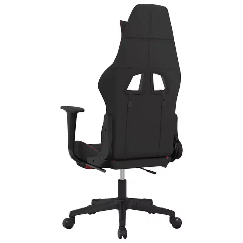 Chaise de jeu en tissu noir et crème (100 % polyester), métal, contreplaqué