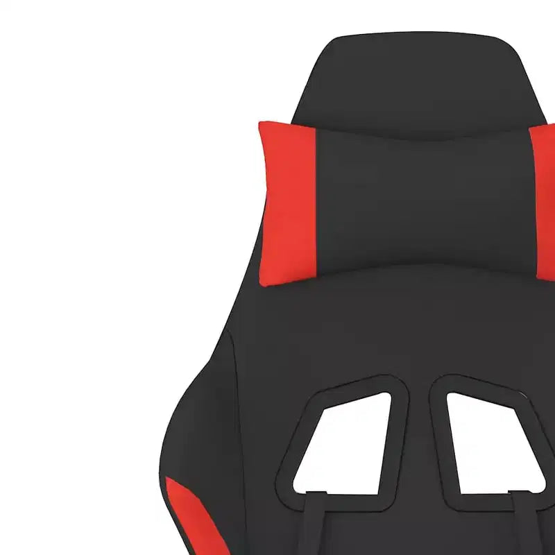 Chaise de jeu en tissu noir et crème (100 % polyester), métal, contreplaqué