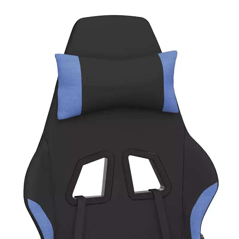 Chaise de jeu en tissu noir et crème (100 % polyester), métal, contreplaqué