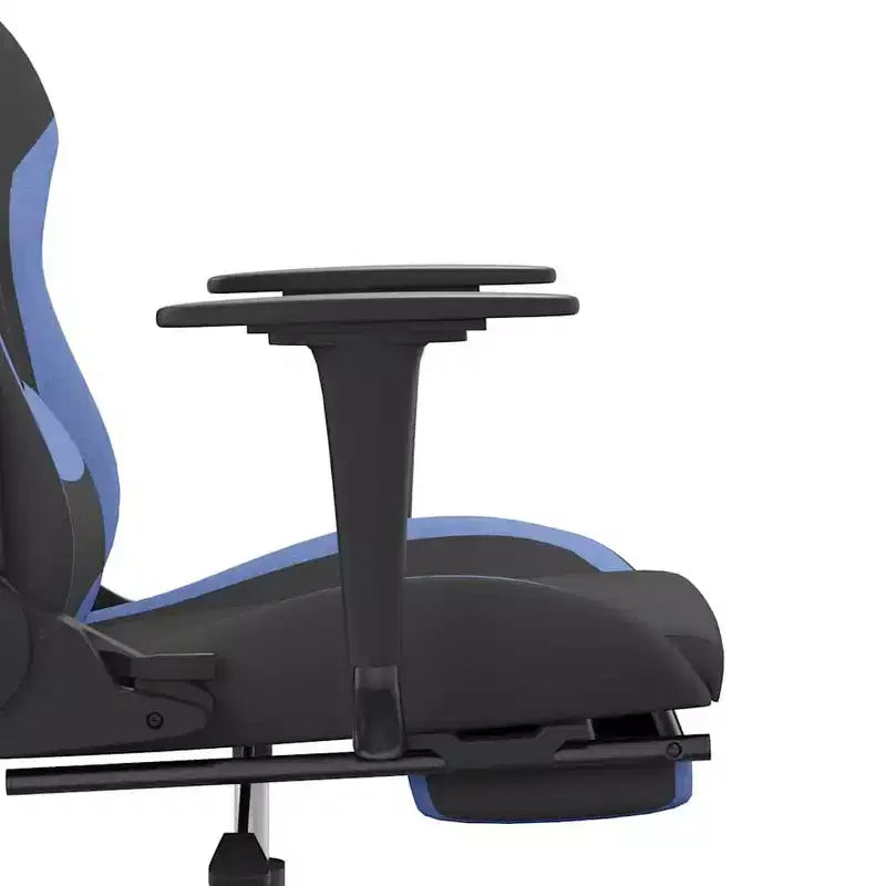 Chaise de jeu en tissu noir et crème (100 % polyester), métal, contreplaqué