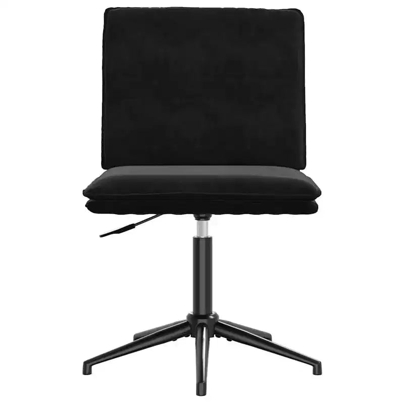 Chaise de salle à manger en velours noir