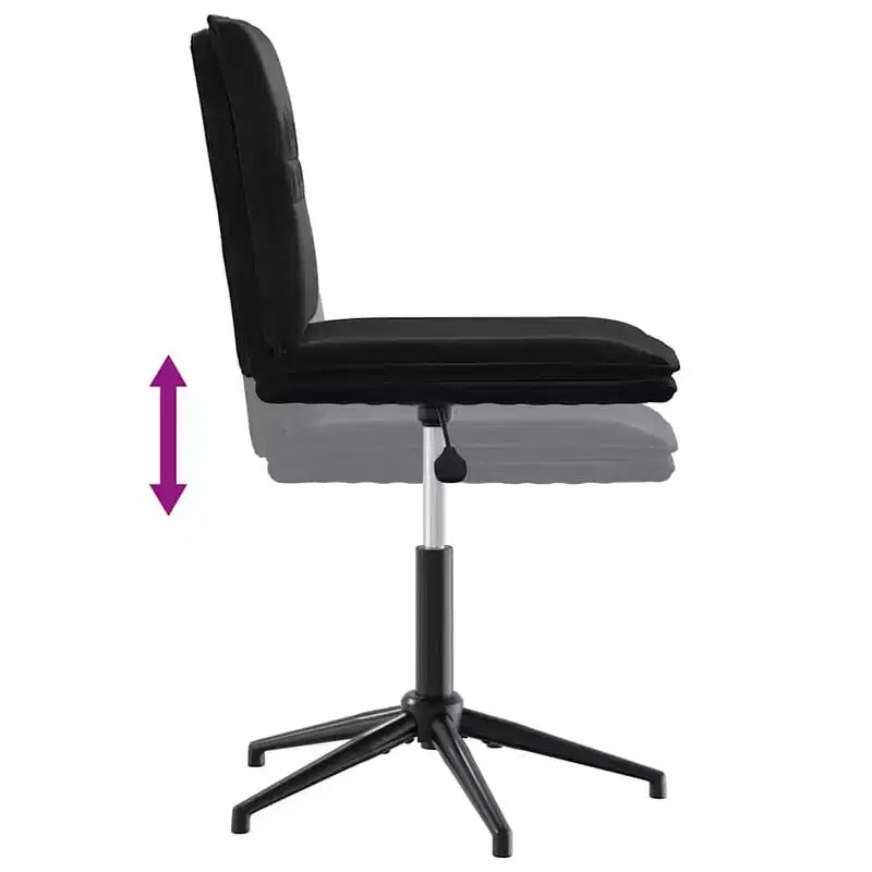 Chaise de salle à manger en velours noir