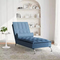 Chauffeuse de massage en tissu bleu (100 % polyester) Individuel