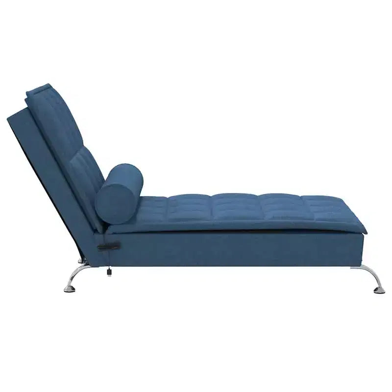 Chauffeuse de massage en tissu bleu (100 % polyester) Individuel