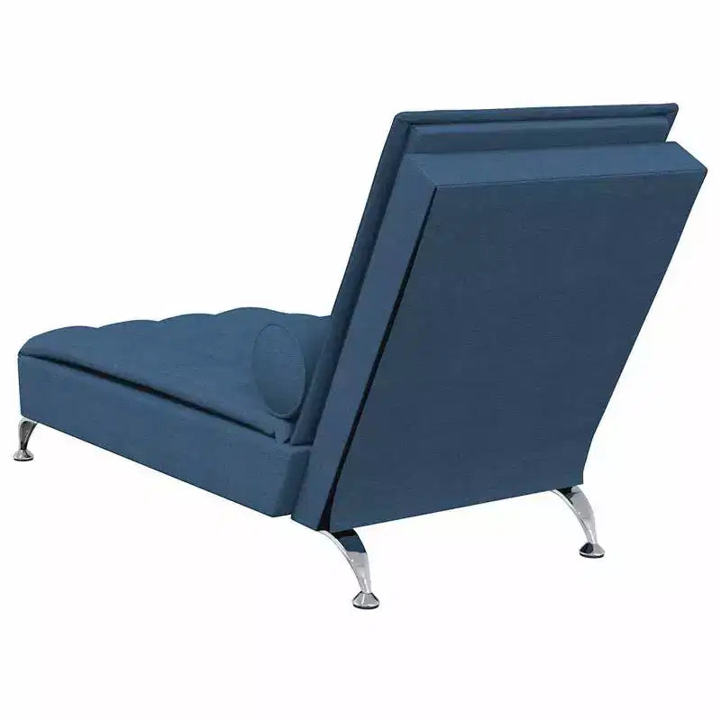 Chauffeuse de massage en tissu bleu (100 % polyester) Individuel